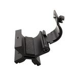 support montage lampe torche noire métal texturé vissage rail picatinny