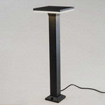 lampe sol moderne éclairage public led étanche ip65 noir base carrée câble électrique flux