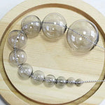 verre transparentes diverses couleurs modernes lisses anneaux intérieurs fixation 30mm pièces