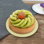 assiettes rondes or unies opaques modernes gâteau dessert présentation écologiques durables