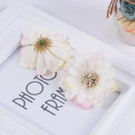 décoration intérieure fleurs artificielles lotus vintage rose vert clair mariage scrapbooking decor