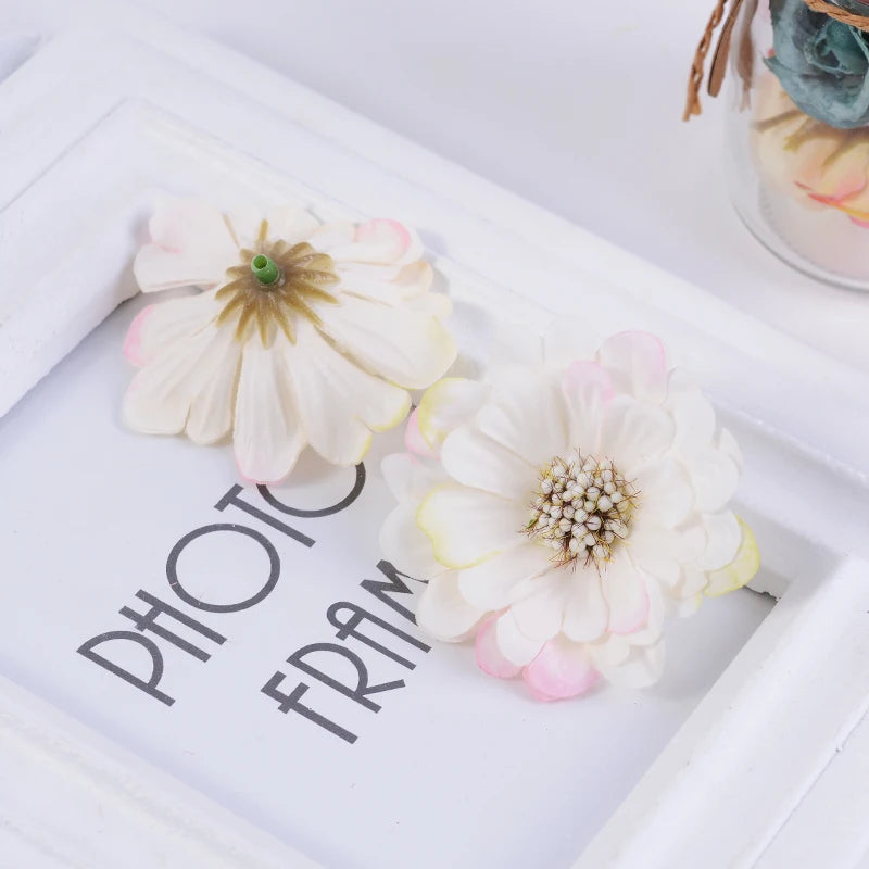 décoration intérieure fleurs artificielles lotus vintage rose vert clair mariage scrapbooking decor