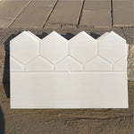 moule brique jardin hexagonnel moderne gris clair plastique construction décorationextérieur