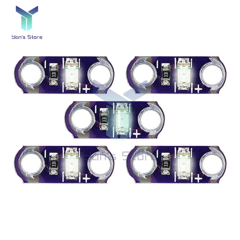modules led violet transparent imprimés électronique diodes conducteurs électroniques 3v 5v 40ma kit bricolage