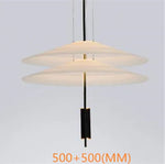 suspension lumineuse moderne blanc fer chromé led salon chambre coucher