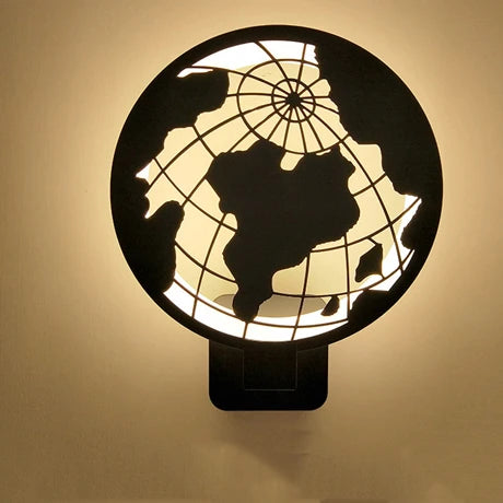 applique murale led silhouettes animales contemporaine minimaliste industrielle fixée mur noire