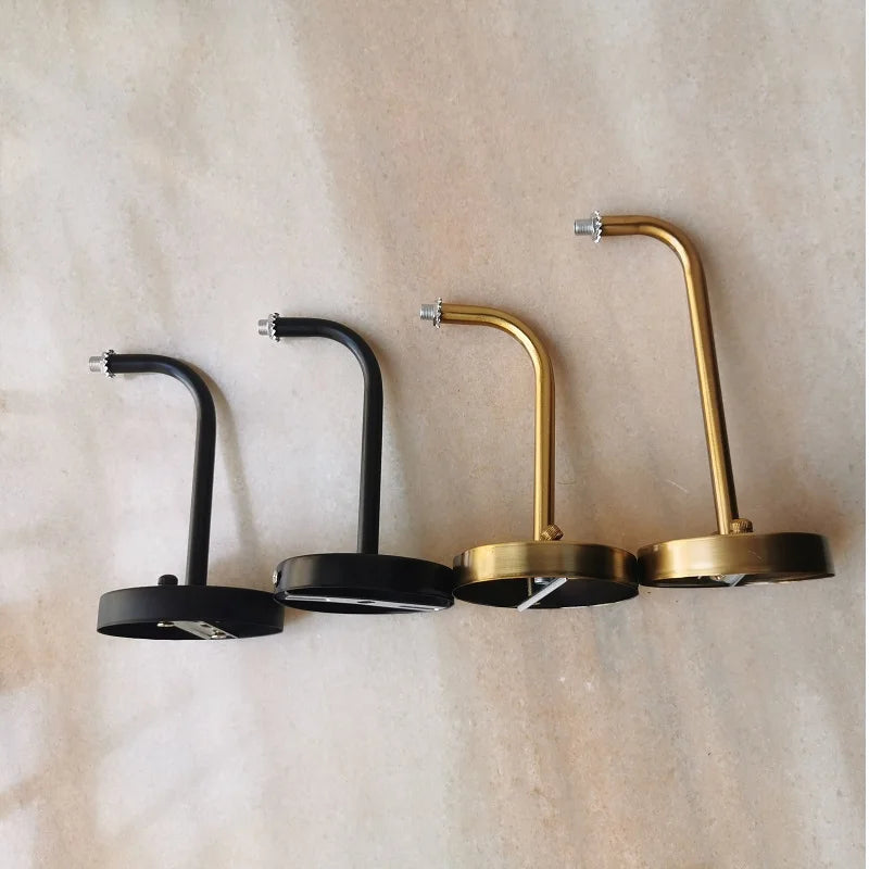 supports muraux modernes minimalistes noirs or lisses mat accessoires vis fixation
