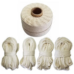 corde coton tissée rustique 100 naturelle 2mm 80m rouleau écologique haute ténacité blanc