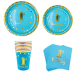 Chiffre 1 décoratif pour anniversaire enfant dans différentes couleurs