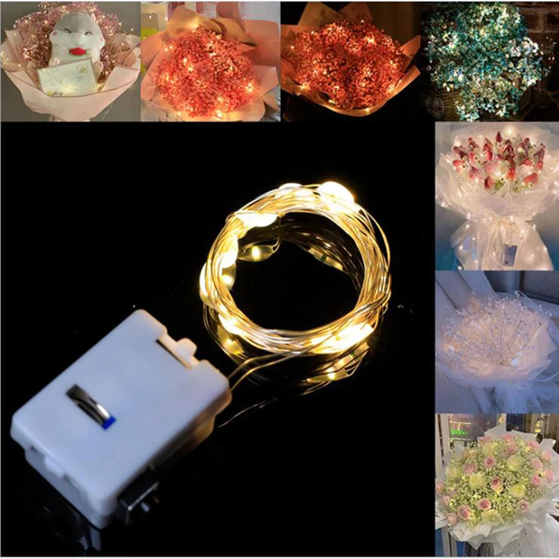 guirlande lumineuse noël led multicolore fil cuivre moderne 100cm modes festive chambre extérieur