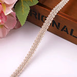 ruban decoratif dentelle violet beige bleu rose rouge orange classique 11mm polyester echangetable