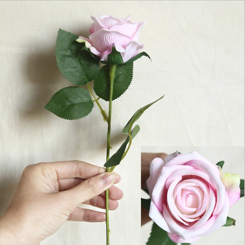 bouquet artificiel roses violet blanc decoration maison mariage anniversaire intérieur classique