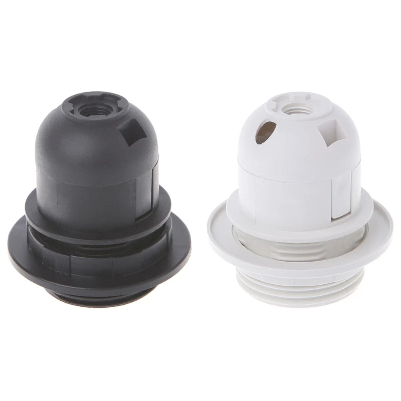 socle lampe e27 noir blanc moderne adhésif plafonnier suspension rond lisse opaquet fixe base