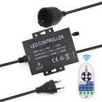 contrôleur led télécommande rf 1500w 23touches 110v 220v prise courant câble vis moderne noire