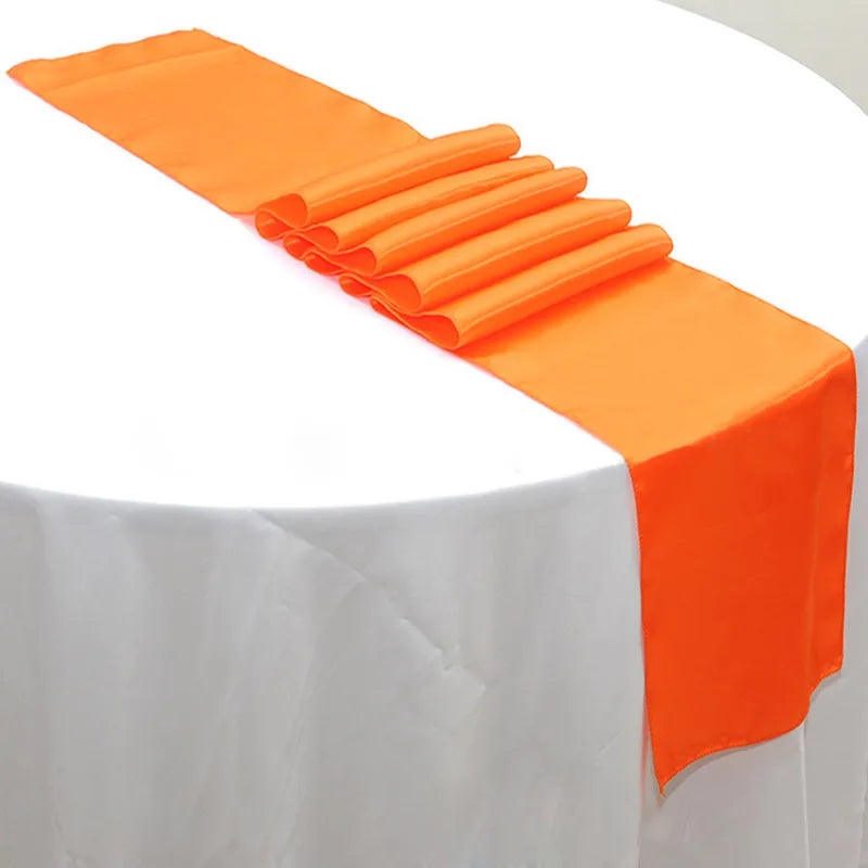 chemin table ruban satin uni décoration mariage banquet fête longue décoration table moderne
