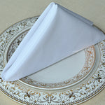 serviettes coton polyester 46x46cm classiques unies orange gris rose blanc marron rouge