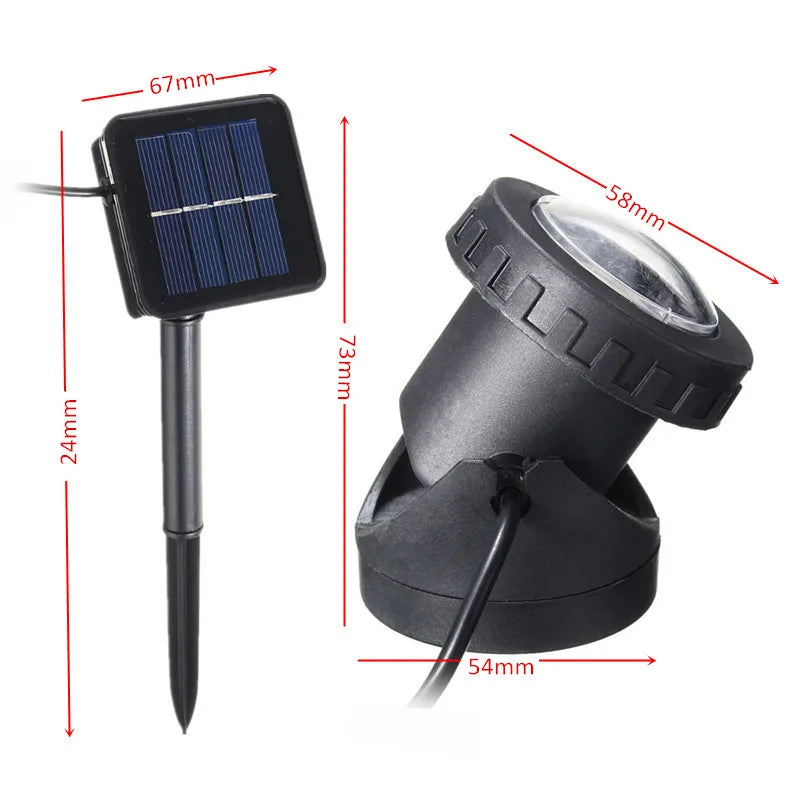 lampe solaire led moderne imperméable éclairage extérieur sécurité jardin piscine