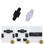 rails lumière led blanc noir moderne connecteurs ampoules led