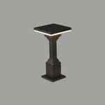 lampe solaire led étanche extérieure moderne noir ip55 flux lumineux 2492000 aluminium matériau