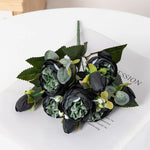 bouquet fleurs artificielles soie péonies modernes élégantes intérieur blanc rose vert