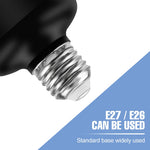 lampe garage led noir moderne diamond cooling e27 e26 200w 300w 400w 50000h