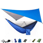 hamac camping moustiquaire auvent portable randonnée voyage survie extérieur vert