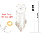 attrape rêves boho macramé franges chambre enfant décoration nordique moderne mascotte textile