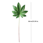 feuilles artificielles vertes plante tropicale branche monstera décoration intérieure décoration extérieure moderne feuilles différentes