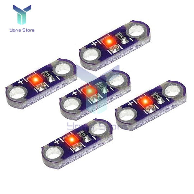 modules led violet transparent imprimés électronique diodes conducteurs électroniques 3v 5v 40ma kit bricolage