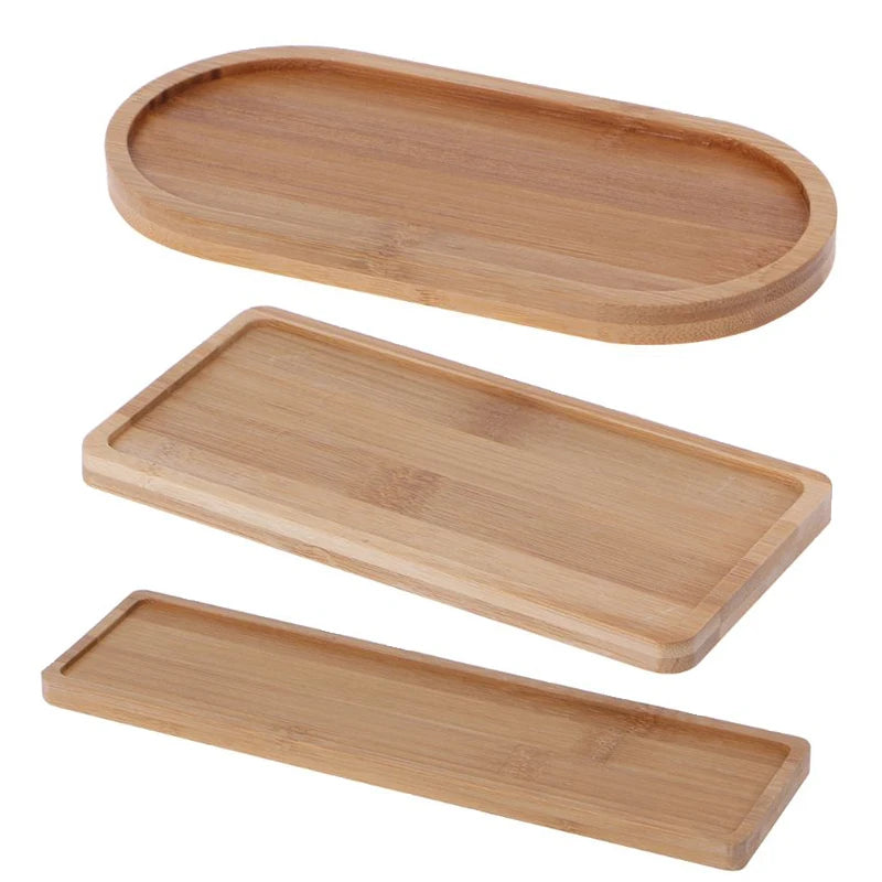 assiettes bambou naturel moderne rustique grain bois plante artificielle fleur gobelet savon liquide