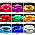 Bande LED néon multicolore découpable pour décoration intérieure