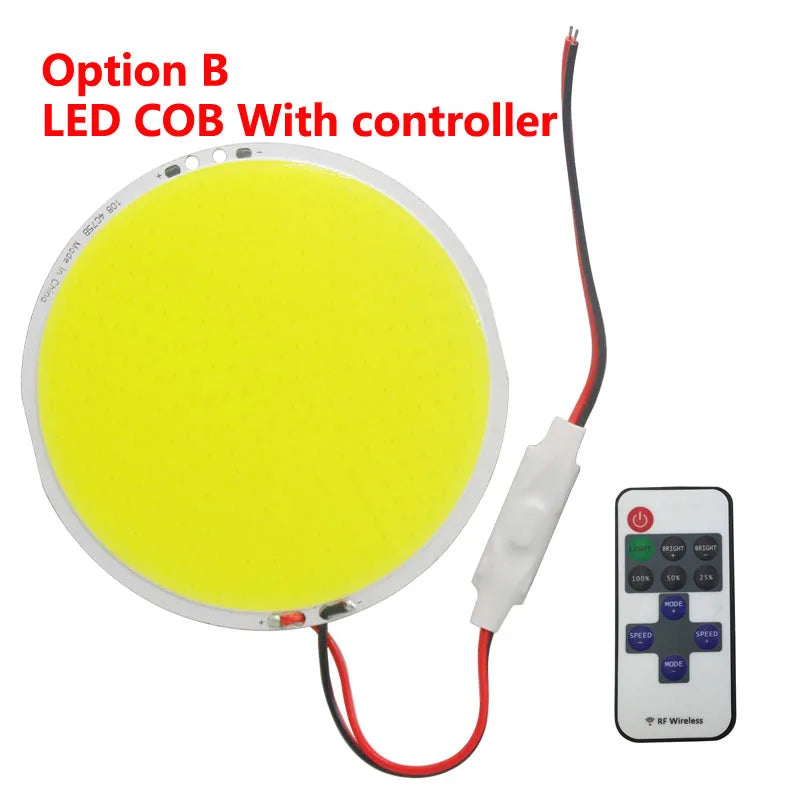 plaque led cob blanc froide moderne télécommande 2000 lumens 120 degres
