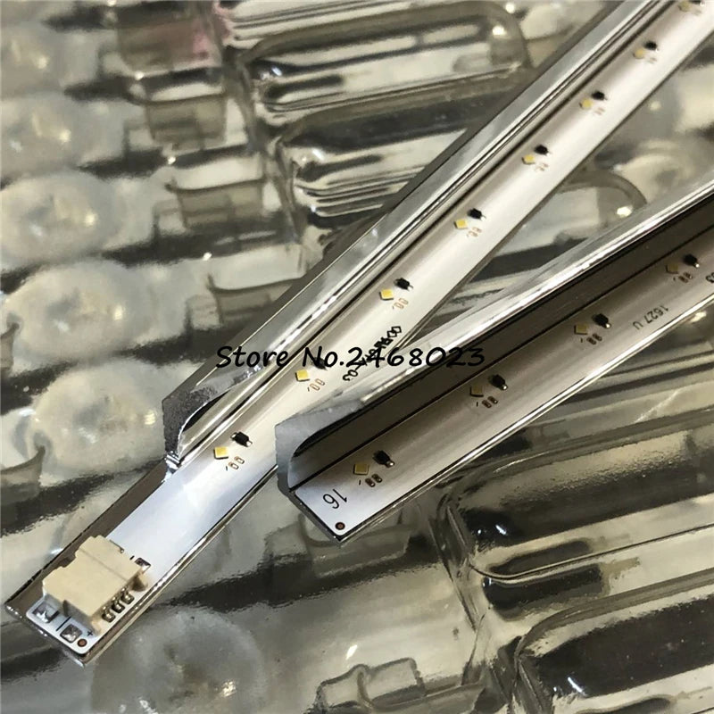 barre led argentée adhésive moderne flux lumineux 2492000cc 32leds 514mm