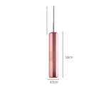 lampe suspendue or rose moderne facettes géométriques câble noir chambre salon