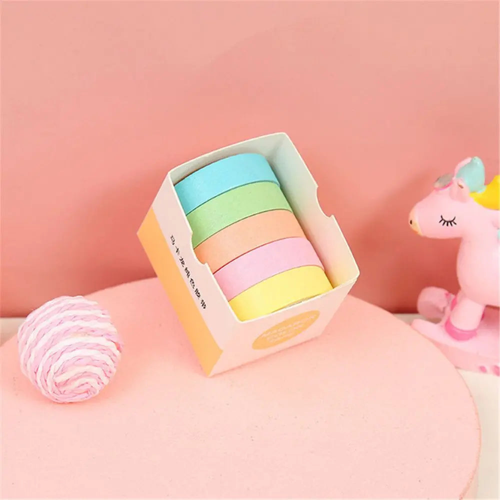 ruban adhésif décoratif washi tape masking tape 12 moderne minimaliste bleu vert rose gris