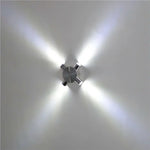 applique murale led moderne argentée projecteurs minimaliste mur fixé interrupteur bouton
