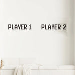 décoration murale autocollant pixel art avion minimaliste noir blanc chambre enfant