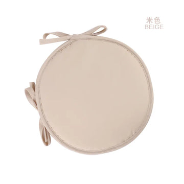 coussin siège rond rubans fixation chaise cuisine moderne uni