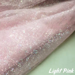 tissu polyester brillant effet paillettes moderne vert pastel rose violet bleu clair opaque décoration