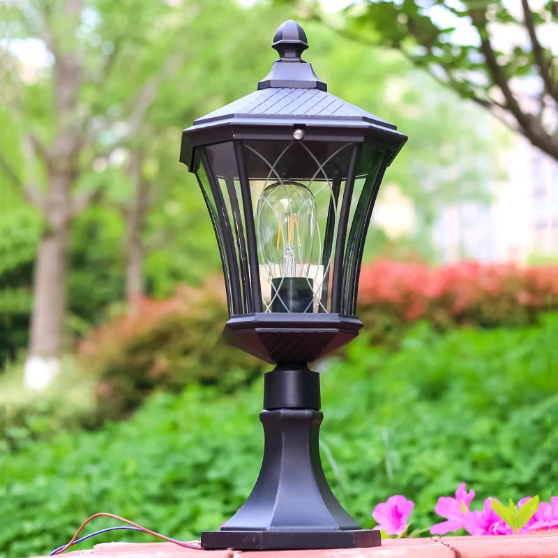 lampe jardin industrielle fixée mur transparente classique noir éclairage cuisine salle manger led étanche