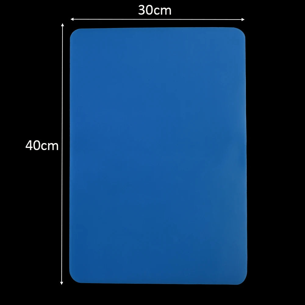 plaque silicone transparente moderne adhésive bleu rose outil fabrication époxy pinceau flacon peinture papier