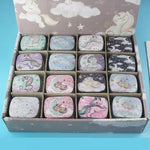 boîtes métal réutilisables multicolores motifs animaux vintage aimants 6x4x2cm