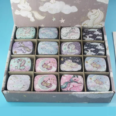 boîtes métal réutilisables multicolores motifs animaux vintage aimants 6x4x2cm