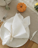 Lot de 2 serviettes en lin 40x40 cm