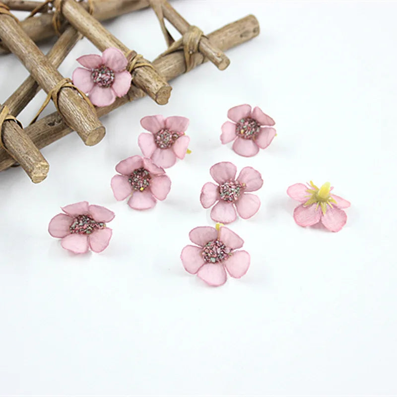 petites fleurs artificielles miniatures décoration mariage scrapbooking bricolage fleurs soie multicolores