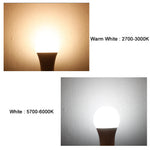 ampoules led blanc froid 5500k 7000k e27 3w 6w 9w 12w 15w 18w globe