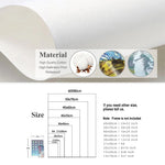 decoration murale classique moderne toile impression texte rayures horizontales chambre enfant 60x80cm