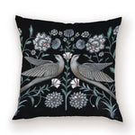 taies d'oreiller carrées fleur vintage polyester blanc décoratives