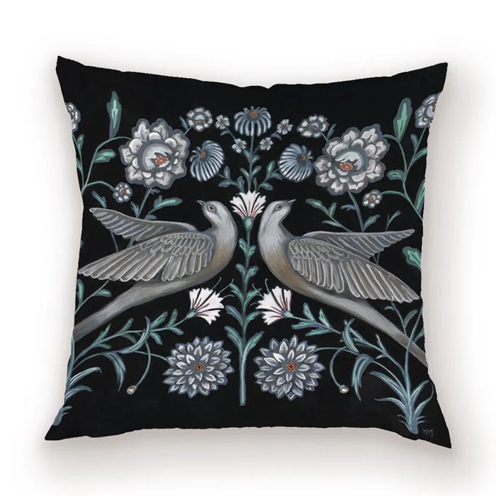 taies d'oreiller carrées fleur vintage polyester blanc décoratives