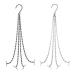 chaînes suspendues métal noir argenté simple maillons minimaliste crochets fournis